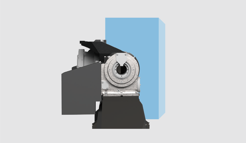 干涉范围少 夹具设计限制少